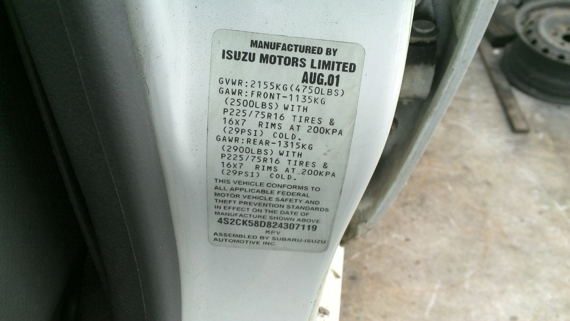 Isuzu Rodeo Fuel Tank | Used SUV Parts