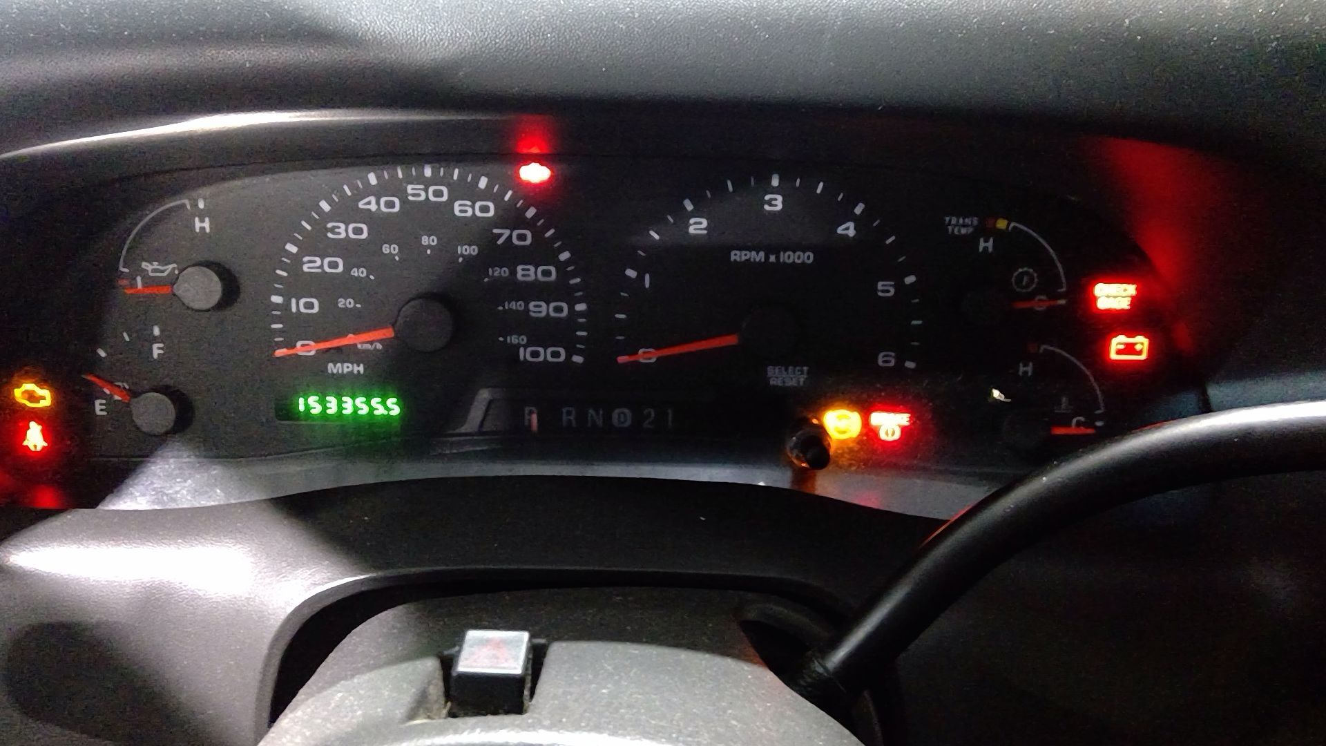 2003 ford excursion instrument panel not working